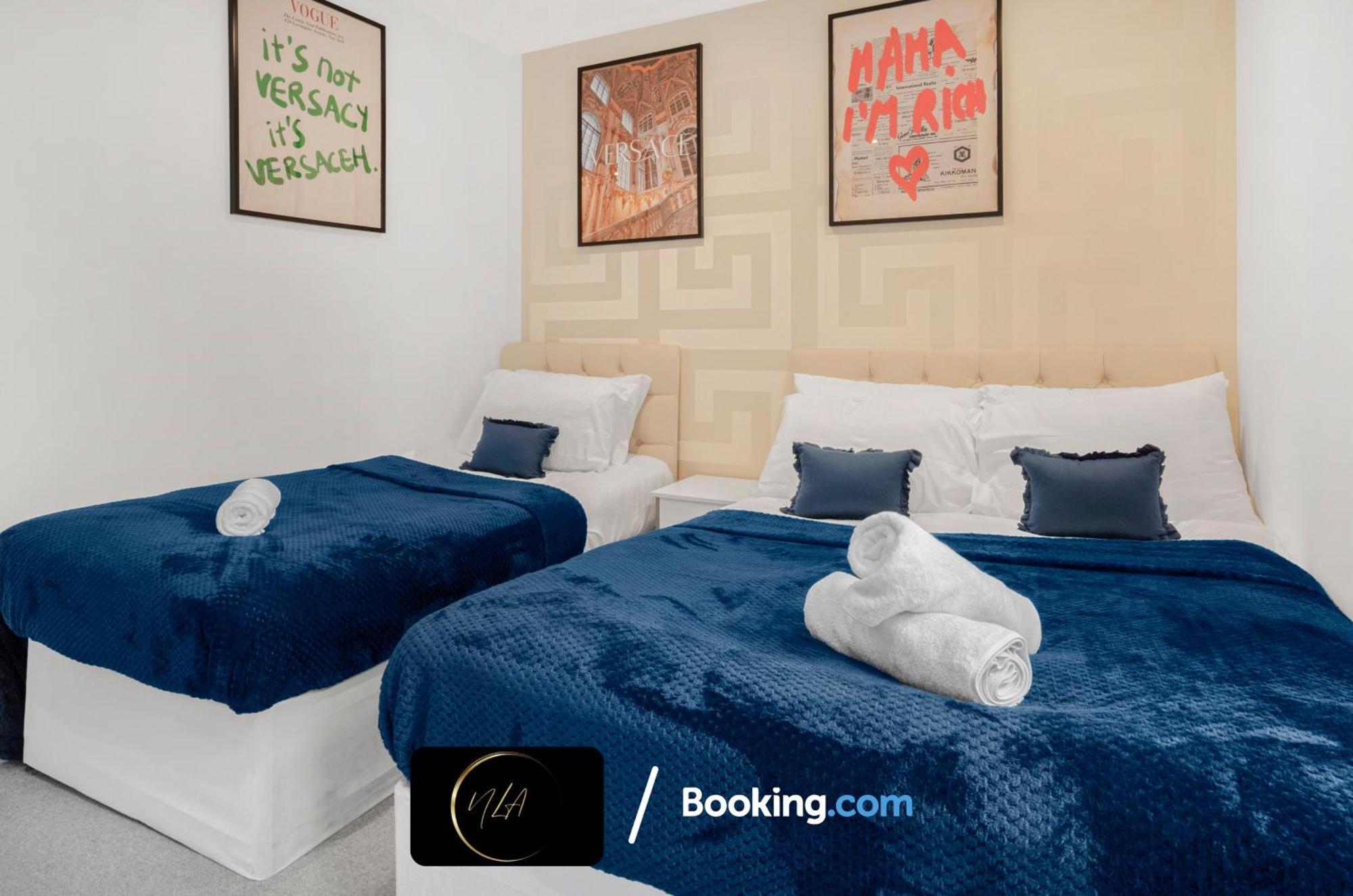 City Centre Apartment With Free Parking, 2 Bathrooms, Netflix And Wifi - Suitable For Contractors And Families - By Noor Luxury Accommodations Birmingham Bagian luar foto